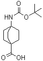 4-(叔丁氧羰基氨基)双环[2.2.2]辛烷-1-羧酸分子结构 (CAS 863304-76-1)