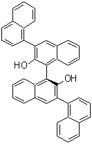 结构式 CAS# 863659-88-5, (1'S)-[1,3':1',1'':3'',1'''-四联萘]-2',2''-二醇