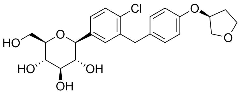 Empagliflozin molecular structure (CAS 864070-44-0)