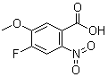 4-Fluoro-5-methoxy-2-nitrobenzoic acid molecular structure (CAS 864293-50-5)
