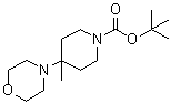 4-Methyl-4-(4-morpholinyl)-1-piperidinecarboxylic acid 1,1-dimethylethyl ester molecular structure (CAS 864369-95-9)