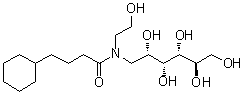 1-[(4-Cyclohexyl-1-oxobutyl)(2-hydroxyethyl)amino]-1-deoxy-D-glucitol molecular structure (CAS 864434-15-1)