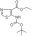 5-(叔丁氧酰胺基)噻唑-4-甲酸乙酯分子结构 (CAS 864436-92-0)