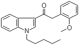 2-(2-Methoxyphenyl)-1-(1-pentyl-1H-indol-3-yl)ethanone molecular structure (CAS 864445-43-2)