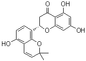 (-)-桑根酮 H分子结构 (CAS 86450-80-8)