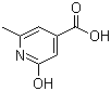 2-羟基-6-甲基异烟酸分子结构 (CAS 86454-13-9)