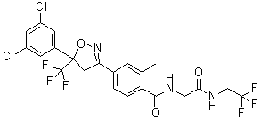 结构式 CAS# 864731-61-3, Fluralaner