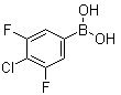 (4-Chloro-3,5-difluorophenyl)boronic acid molecular structure (CAS 864759-63-7)