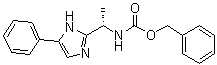 N-[(1S)-1-(5-苯基-1H-咪唑-2-基)乙基]氨基甲酸苄酯分子结构 (CAS 864825-21-8)