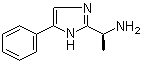 结构式 CAS# 864825-23-0, (alphaS)-alpha-甲基-4-苯基-1H-咪唑-2-甲胺