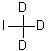 三氘代碘甲烷分子结构 (CAS 865-50-9)