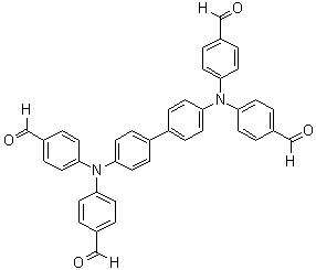 N,N,N',N'-四(4-甲酰基苯基)-1,1'-联苯-4,4'-二胺分子结构 (CAS 865448-72-2)