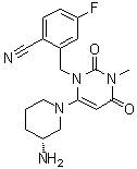 结构式 CAS# 865759-25-7, 曲格列汀