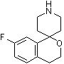 7-氟-3,4-二氢螺[异苯并吡喃-1,4'-哌啶]分子结构 (CAS 866029-25-6)