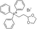 structure of CAS# 86608-70-0, 2-(1,3-Dioxolan-2-yl)ethyltriphenylphosphonium bromide