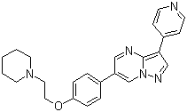 Dorsomorphin molecular structure (CAS 866405-64-3)