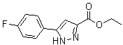 5-(4-氟苯基)-1H-吡唑-3-羧酸乙酯分子结构 (CAS 866588-11-6)