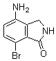 4-氨基-7-溴-2,3-二氢-1H-异吲哚-1-酮分子结构 (CAS 866767-08-0)