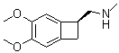 1-((7S)-3,4-二甲氧基双环[4.2.0]-1,3,5-辛三烯-7-基)-N-甲基甲胺分子结构 (CAS 866783-12-2)
