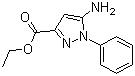 5-氨基-1-苯基-1H-吡唑-3-甲酸乙酯分子结构 (CAS 866837-96-9)