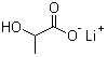 乳酸锂分子结构 (CAS 867-55-0)