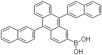 structure of CAS# 867044-28-8, 9,10-Bis(2-naphthyl)anthracene-2-ylboronic acid