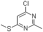 4-氯-2-甲基-6-(甲硫基)嘧啶分子结构 (CAS 867131-59-7)