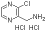 structure of CAS# 867165-53-5, 3-Chloropyrazin-2-methanamine dihydrochloride;(3-Chloropyrazin-2-yl)methanamine dihydrochloride