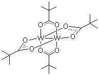 四(特戊酸)二钨分子结构 (CAS 86728-84-9)