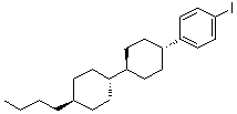[反式(反式)]-1-(4'-丁基[1,1'-联环己烷]-4-基)-4-碘苯分子结构 (CAS 86761-24-2)