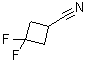 3,3-二氟环丁烷甲腈分子结构 (CAS 86770-80-1)