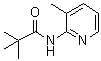 N-(3-甲基-2-吡啶基)-2,2-二甲基丙酰胺分子结构 (CAS 86847-66-7)