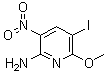 5-碘-6-甲氧基-3-硝基-2-吡啶胺分子结构 (CAS 868539-54-2)