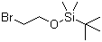 (2-溴乙氧基)二甲基叔丁基硅烷分子结构 (CAS 86864-60-0)