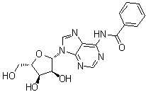 N-(9-beta-L-呋喃核糖基-9H-嘌呤-6-基)苯甲酰胺分子结构 (CAS 868663-26-7)