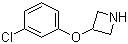 3-(3-氯苯氧基)氮杂环丁烷分子结构 (CAS 868833-95-8)