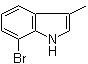 7-溴-3-甲基吲哚分子结构 (CAS 86915-22-2)