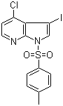 4-Chloro-3-iodo-1-[(4-methylphenyl)sulfonyl]-1H-pyrrolo[2,3-b]pyridine molecular structure (CAS 869335-20-6)