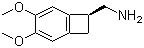 结构式 CAS# 869856-07-5, (1S)-4,5-二甲氧基-1-(氨基甲基)苯并环丁烷