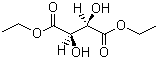 structure of CAS# 87-91-2, L(+)-Diethyl L-tartrate;(+)-Diethyl-2,3-dihydroxysuccinate; (2R,3R)(+)-Dihydroxybutane-1,4-dioic acid diethyl ester