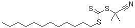 2-氰基-2-丙基 十二烷基 三硫代碳酸酯分子结构 (CAS 870196-83-1)