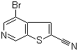 结构式 CAS# 870235-00-0, 4-溴噻吩并[2,3-c]吡啶-2-甲腈