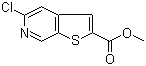 5-Chlorothieno[2,3-c]pyridine-2-carboxylic acid methyl ester molecular structure (CAS 870244-27-2)