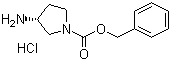 (R)-1-Cbz-3-Aminopyrrolidine hydrochloride molecular structure (CAS 870621-17-3)