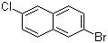 2-溴-6-氯萘分子结构 (CAS 870822-84-7)
