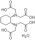 trans-1,2-Cyclohexylenedinitrotetraacetic acid hydrate molecular structure (CAS 87095-89-4)