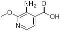 3-氨基-2-甲氧基-4-吡啶羧酸分子结构 (CAS 870997-81-2)