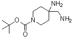 4-Amino-4-aminomethylpiperidine-1-carboxylic acid tert-butyl ester molecular structure (CAS 871115-32-1)