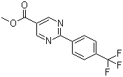 2-[4-(Trifluoromethyl)phenyl]-5-pyrimidinecarboxylic acid methyl ester molecular structure (CAS 871251-66-0)
