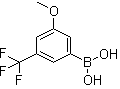 3-甲氧基-5-三氟甲基苯硼酸分子结构 (CAS 871332-97-7)